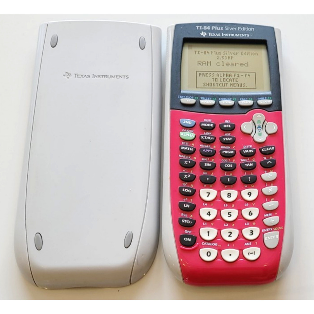 TEXAS INSTRUMENTS TI-84 PLUS SILVER EDITION GRAPHING CALCULATOR